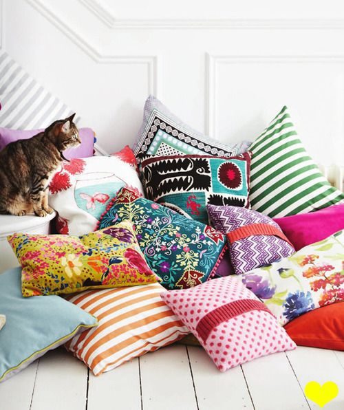 almofadas descoladas