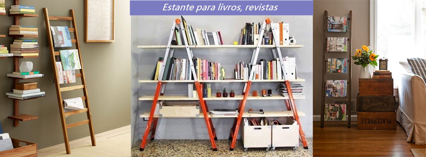 escada na decoração escada decorativa como estante para livrros