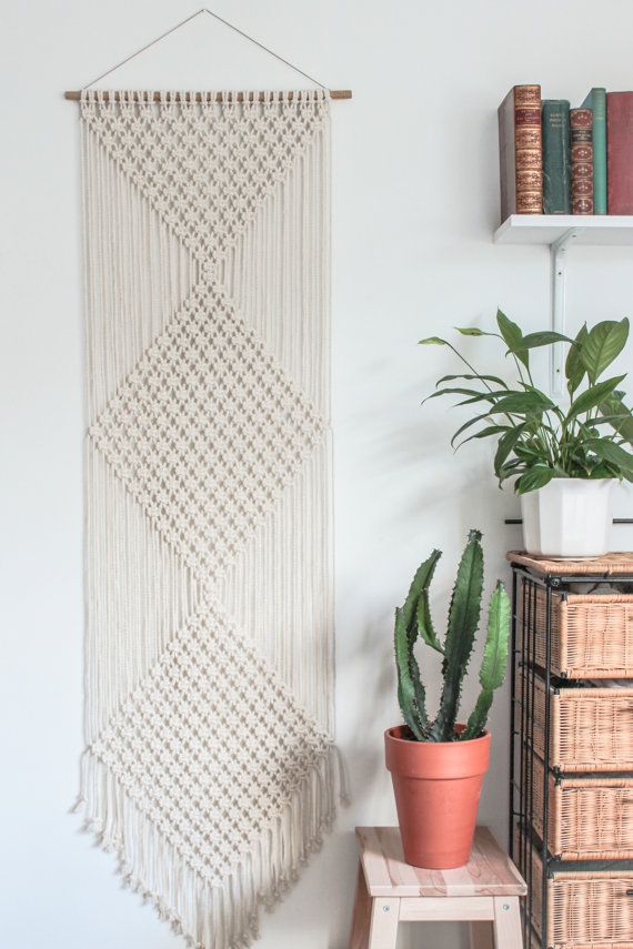 painel-decorativo-em-macramê-macramê na decoracao