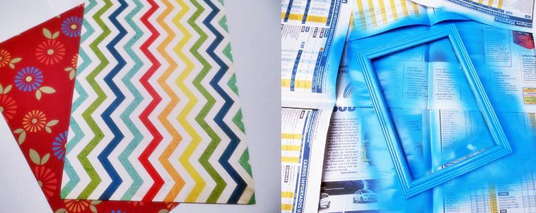 preparando as molduras