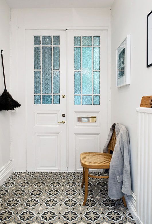 hall de entrad com ladrilho hidráulico