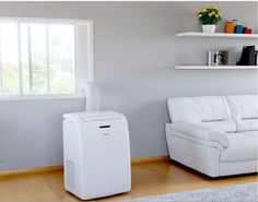 Ar condicionado portátil, modelo prático de fácil  mobilidade