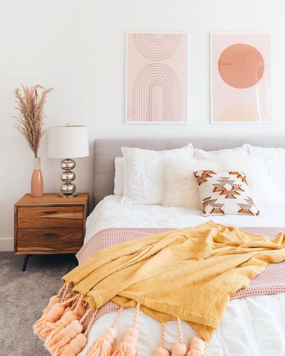 cama posta  com mantas