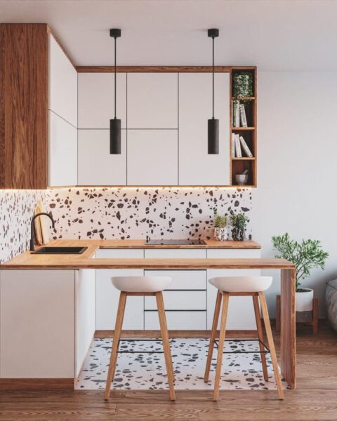 cozinha pequena americana