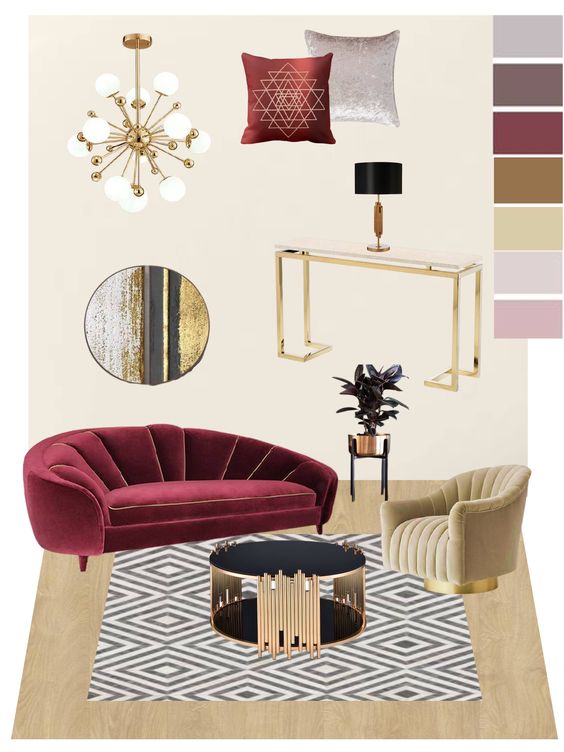 cor magenta na decoração da casa