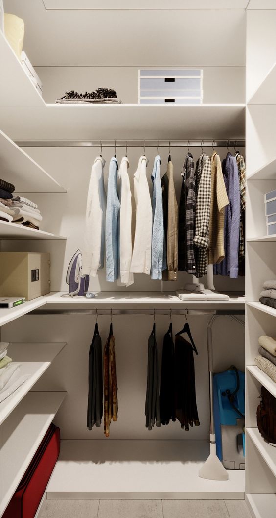 closet com cores claras