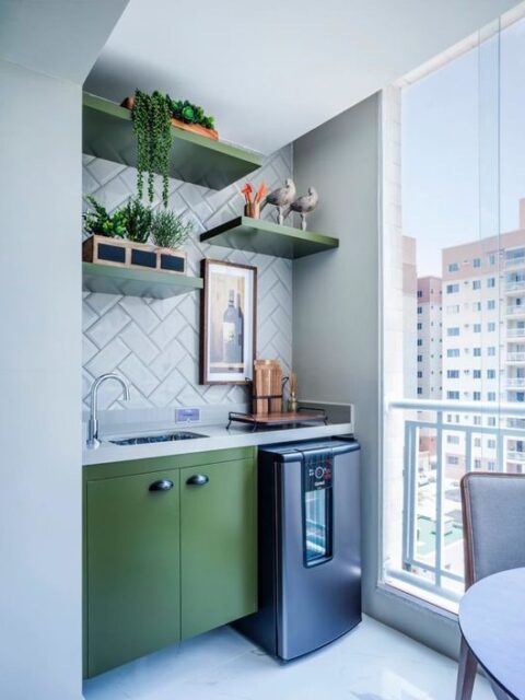 varanda gourmet pequena decoração