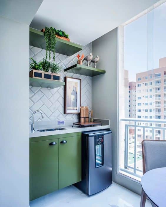 varanda gourmet pequena decoração