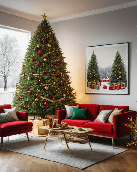 decoração de natal para sala