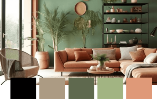 como criar uma paleta de cores para casa