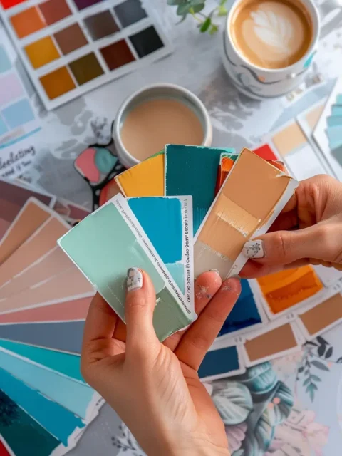 testando-a-paleta-de-cores-na-parede