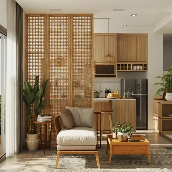 divisórioas para delimitar pequenos espaços.